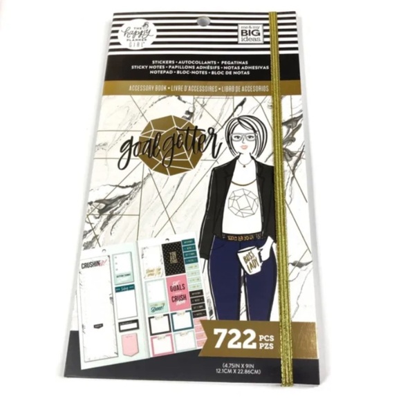 3/$30 The Happy Planner GOAL GETTER MAMBA Sticker Book 722 pc - Picture 1 of 10
